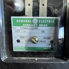 GE 12HGA111A2F Auxiliary Relay 125 VDC Nos Surplus No Original Box