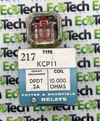 Potter&Brumfield KCP11 10,000 Ohm Plate Relay 2PDT 11 Pin Tube Plug