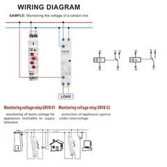 Single Phase Voltage Relay Adjustable Protection Monitor GRV801 1SPDT 10A
