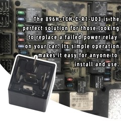 New 2Pcs Song Chuan 896H-1CH-C-R1 U03 12VDC Automotive Relay 50A/30A 14VDC 5Pins