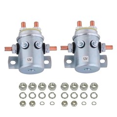 6 Terminal 12 Volt Solenoid 250A Current Rating 2 pcs Solenoid Relay Switch