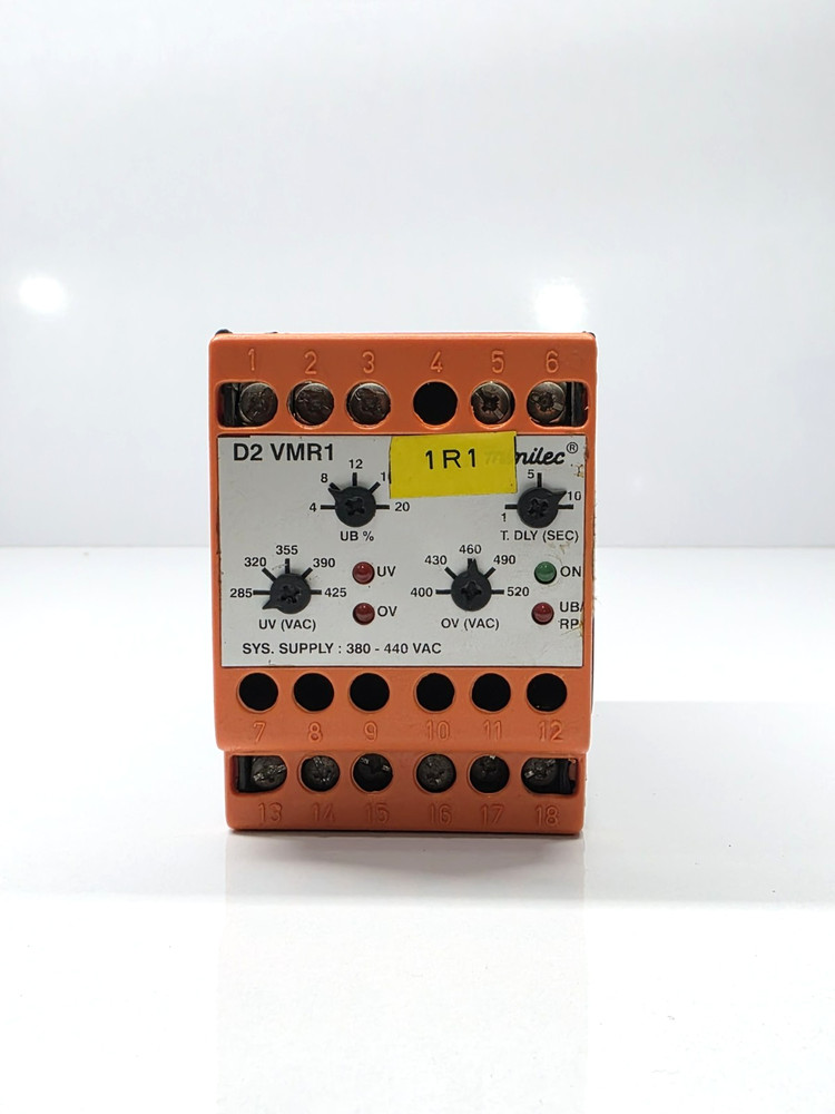 MINILEC D2 VMR1 PHASE FAILURE RELAY 380-440 VAC FREE FAST SHIPING