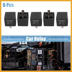 5pcs JD2912-1Z-24VDC 5 Pin 40A 28VDC DC 24V Universal Car Vehicle Motor Fuse …
