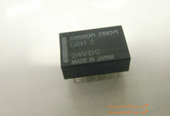 QTY 5) G6H-2-DC24, Low Signal Relay Omron 24V, 2A