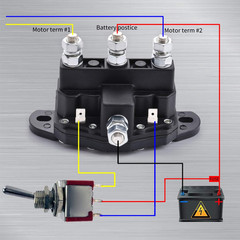 Winch Motor Reversing Solenoid Switch Intermittent Duty Trombetta 214-1231-A11 6