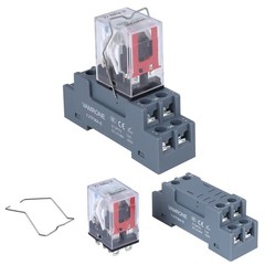 Electromagnetic Power Relay 8 Pin 10A 12 DC Relay Coil with Socket Base LED