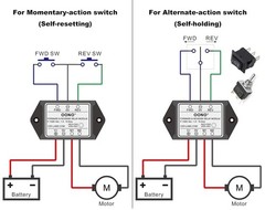 Versatile 12V Reversing Relay Module – Supports Momentary Action Switch