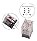 /DC 12V Electromagnetic Power Coil Relay 10A 8 Pins 2DPT 2NO 2NC with Indicator