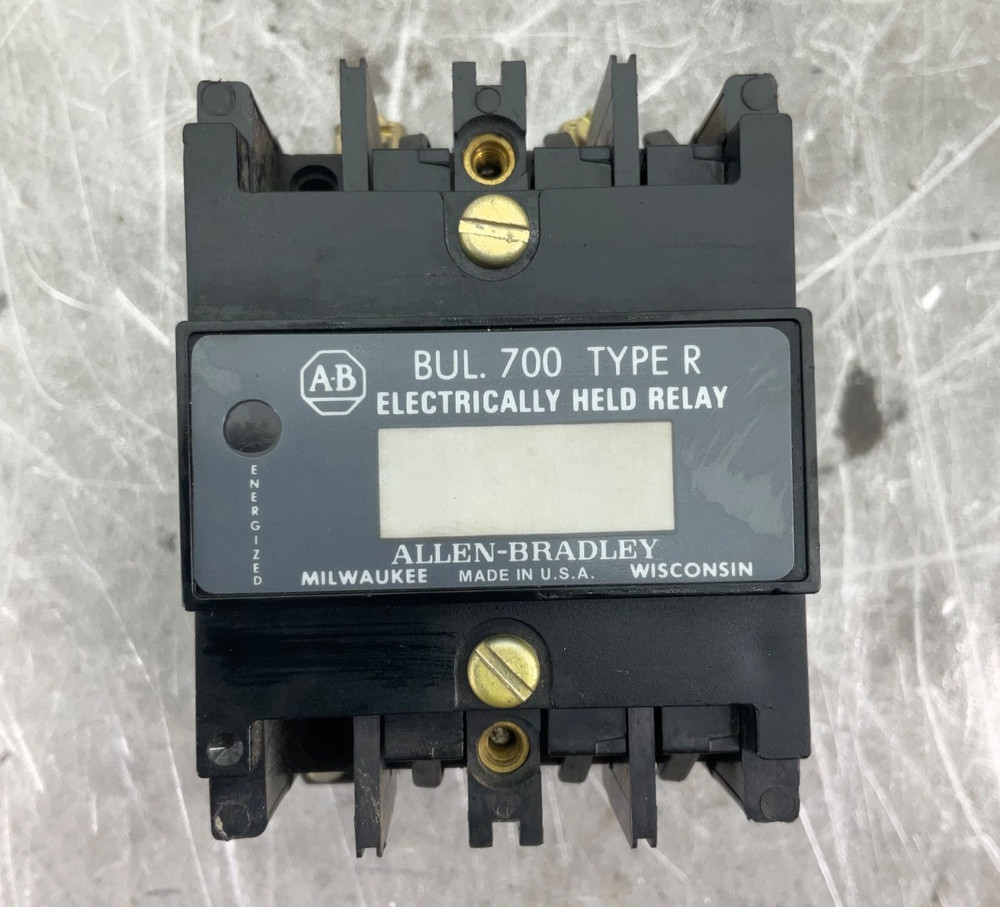 ALLEN BRADLEY 700-R000A1 ELECTRICALLY HELD RELAY 301-600VAC SER B COIL:115/120V