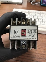 Square D 8501 XO20 Series A Type X Relay, 120V Coil (VR9)