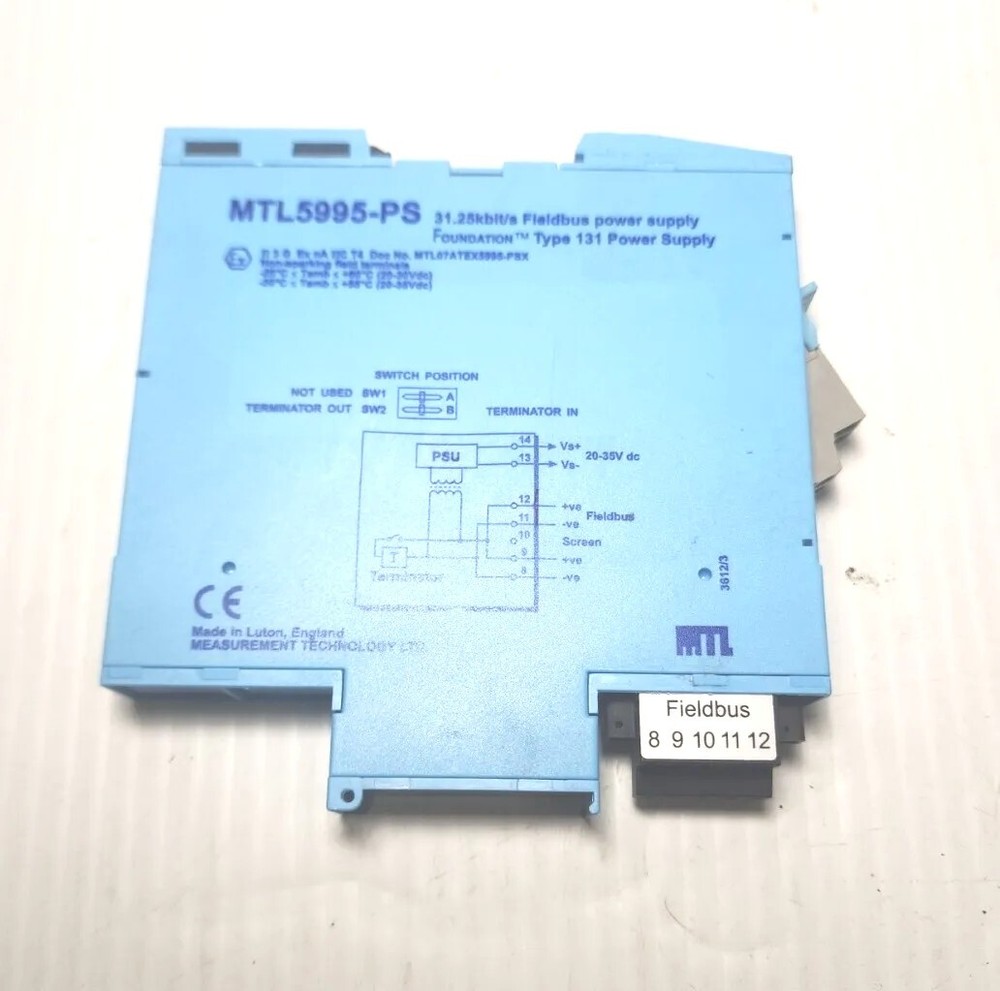 Measurement Technology MTL5995-PS 31.25kbit/s Fieldbus Power Supply type 131