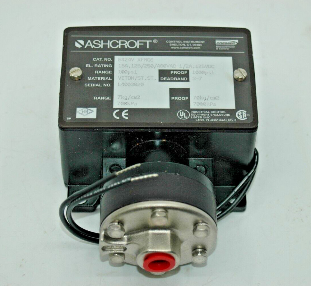 LOW INSTRUMENT AIR PRESSURE SWITCH ITEM F23 (“F” FUEL/COMBUSTION) PART -SURPLUS-