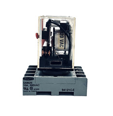 Omron RELAY MK2PN-S 250VAC 28VDC with Dayton Socket Base 5X852E **VERY GOOD**