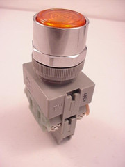 Idec ALFW29911 Flush Amber Push Button Switch New Ships Same Day of the Purchase