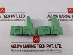 Lot of 2X Phoenix Contact 28 33 576 DIN Rail Relay Socket 12A 300VAC