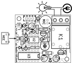 Sound Sensor Switch Relay DIY KIT K175, lot 1, 2, 5pcs