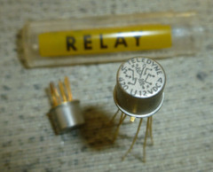 (2)Teledyne 420U 12VDC DPDT Magnetic-Latching Relay Gold Plated Military Vintage