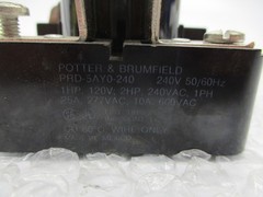 POTTER & BRUMFIELD PRD-5AY0-240 RELAY 240V UNMP