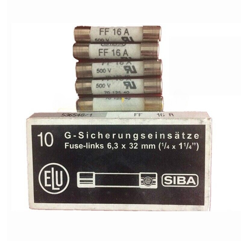 10PCS/Box Fast Quick Blow Fuse 7012540 16A 500V 6.3*32mm FF16A