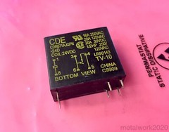 2pcs Cornell Dubilier CDR671AJQPN 24VDC SPST NO Relay, 20A, 16A, 1/2hp, 24V, PCB