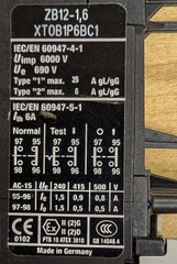 Eaton XTOB1P6BC1 Thermal Overload Relay 1-1.6A Trip