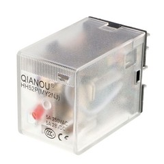 AC110/120V Coil Red Indicator Light 8 Pin DPDT Power Relay Socket Base