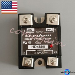 Solid State Relay SSR Modul Panel Mount 3-32VDC 480VAC 90A For Crydom HD4890