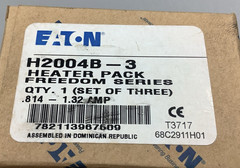 Lot of 9 Eaton H2004B-3 Freedom Series Heater Pack, 0.814-1.32A (B193)