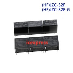 10pcs JZC HF32F-G-005 012 024-HS3 HS 5A 10A Relay