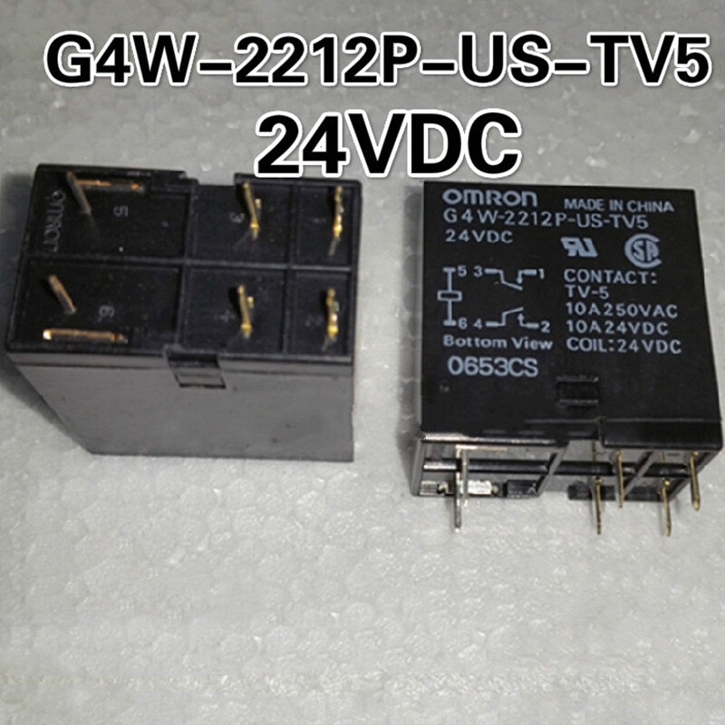 10PCS OMRON G4W-2212P-US-TV5 24VDC Power Relay 24VDC 6Pin 15A 250VAC