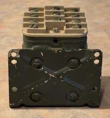 LEACH CORP.-NO. 9089-73P-RELAY-10 AMP-3 PDT-HERMETICALLY SEALED-COIL 28 VDC SYS.