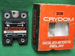 CRYDOM D1210 SOLID STATE RELAY SPST-NO INPUT 3-32VDC, RATED 24-140VAC PANEL/M10A