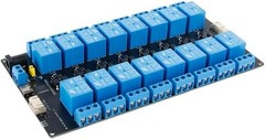 16 Channel 5V Relay Module Optocoupler Isolation 10A IIC Expandable Driver