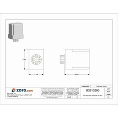Dayton 1Egc2 Single Function Time Delay Relay, Octal, Off Delay, 1 Functions