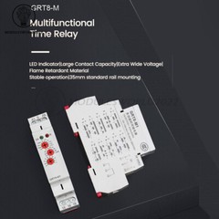 AC/DC12V-240V A220V 16A On Delay Off Delay Timer Relay Time Delay Relay Din Rail