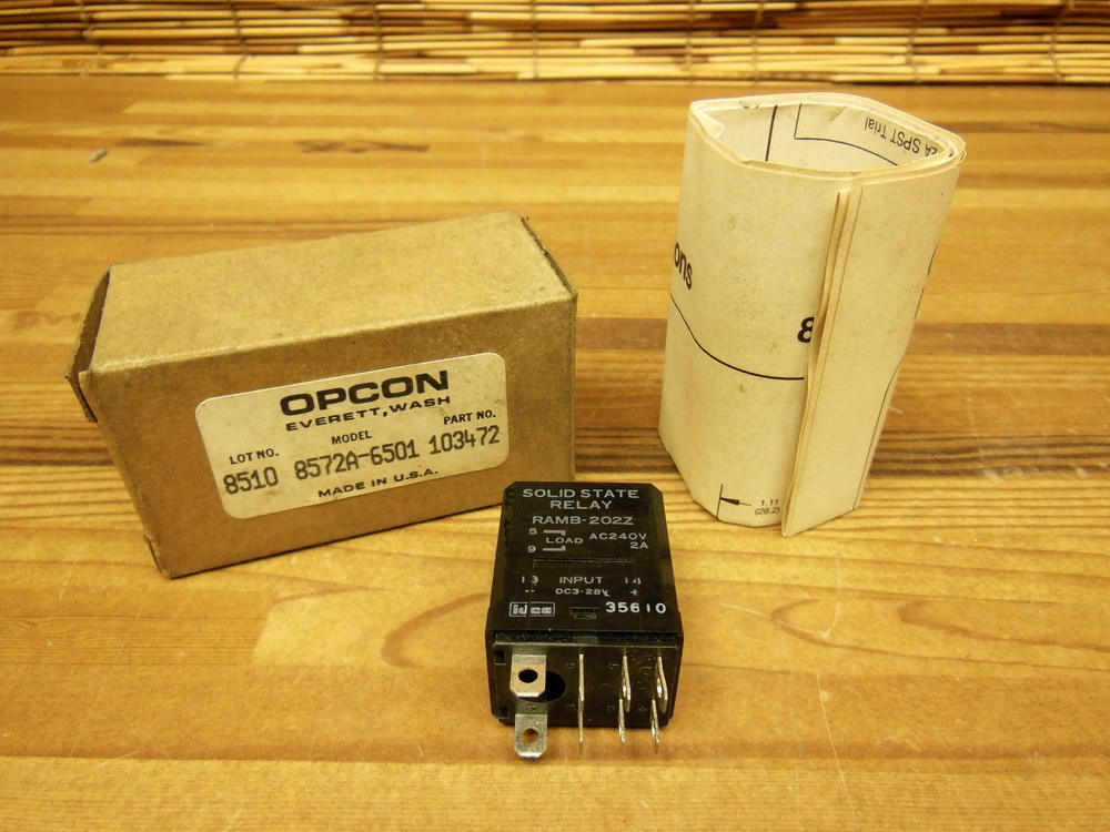 OPCON 103472 model 8572A-6501 solid state relay