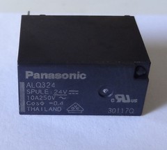 1 pc ALQ324 Relay 24V coil, 10A contact, SPST by Panasonic, same as G5Q-1A-24VDC