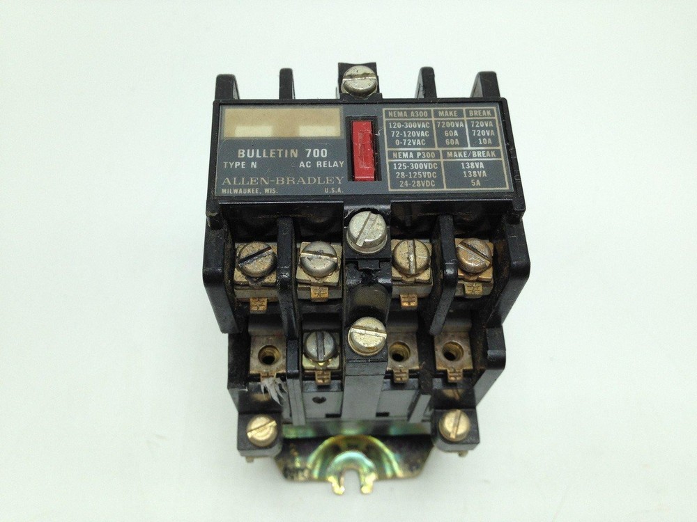 Allen-Bradley 700-N800A1 SER.C Bulletin 700 AC Relay 110/120V Coil 10A