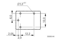 1 pc Relay 12V coil, 10A contact, SPST by TE-CONNECTIVITY P/N T7NS1D1-12