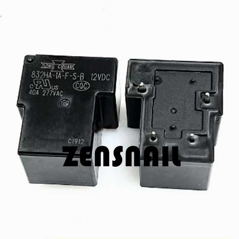 2PCS 832HA-1A-F-S-B 12VDC Relay 832HA-1A-F-S-B 12V 40A 4PINS NEW
