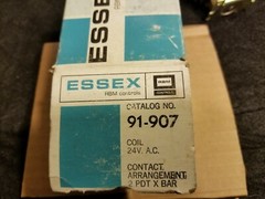 RBM Essex Relay 91-907 125/250v 60hz, NOS