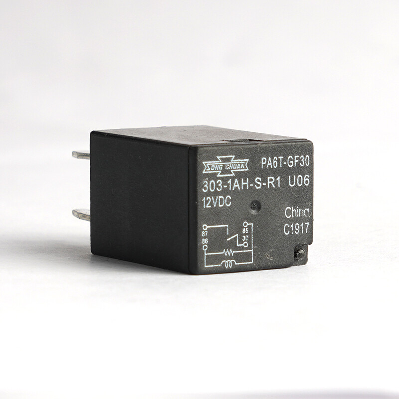 1Pce 303-1AH-S-R1-U06 12VDC Automobile Relay （PA6T-GF30）4Pins