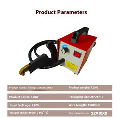 1PC Rubber Drum Engraving Machine Forklift Rubber Tire Slotting Machine 220V
