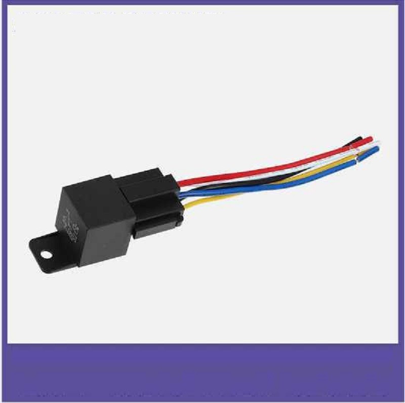 DC 36V 40A SPST Automotive Car Relay 4 Pin 4 Wires W/ Harness Socket