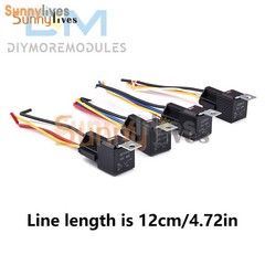 Car Relay 12V 24V 40A 4Pin 5Pin Waterproof Automotive Relay JD1912 JD1914 Module