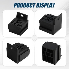 10PCS Heavy-Duty Relay Base Holders 12V/24V | 30A-80A Automotive Connectors