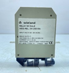Wieland WEG-REL-2W-250V5A 24V AC/DC Relay Module