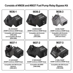 Relay Bypass Switch Kit, 6 Pack, 20 Amps, 12 Volts