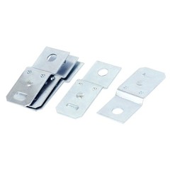 Pack of 5 Automotive 5mm Hole Diameter Silver Tone Relay Bracket Replacement