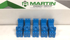 Finder 96.02 Relay Socket DIN Rail Mounted (Lot of 5)